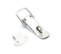 Loquet à bascule, lot de 2, verrous ressort for portes et fenêtres coulissantes, en acier inoxydable 304, diamètres 58 mm, 75, 90 107(A,90mm)