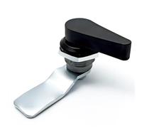 Loquet à bouton tournant en alliage de zinc MS714-4, serrure quart de tour, poignée sans clé for armoire industrielle, for boîtes électriques, 1 pièce