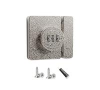 Loquet à combinaison pour armoire sans clé, argenté, code à mot de passe mécanique à 3 chiffres, installation facile pour porte battante/coulissante, tiroir, placard, sécurité enfant