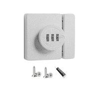 Loquet à combinaison pour armoire sans clé, blanc à 3 chiffres, code mécanique à mot de passe, installation facile pour porte battante/coulissante, tiroir, placard, sécurité enfant