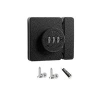 Loquet à combinaison pour armoire sans clé, noir, code mécanique à 3 chiffres, installation facile pour porte battante/coulissante, tiroir, placard, sécurité enfant