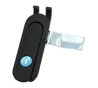 Loquet à compression en alliage de zinc, Serrures à mortaise de distribution d'armoires électriques, 2 couleurs(Black Plastics)
