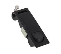 Loquet à compression non verrouillable pour boîte à outils, serrure de valise en alliage de zinc pour remorque de bateau, camping-car, boîte à outils, installation facile, face de (Noire)