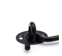 Loquet à crochet et œillet en acier inoxydable pour abri de jardin sécurisé et portes de portail, support silencieux pour une utilisation silencieuse dans les environnements domestiques et agricoles