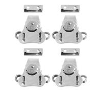 Loquet à double rouleau à ressort, pince d'arrêt de porte sécurisée pour camping-car, caravane, bateau, camping-car, loquet en plastique blanc avec forte adhérence