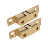 Loquet à double roulette pour porte d'armoire, Loquet à double rouleau multicolore 40-60 mm 1-10 pièces(Gold-60mm,3PCS)