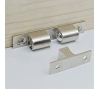 Loquet à glissière, serrure à pêne de portail, serrure de porte coulissante à boulon, 60 mm de longueur en cuivre pur à double ressort en acier for loquet à tension réglable for porte d'armoire