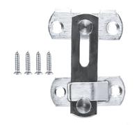 Loquet à loquet en acier inoxydable pour porte coulissante, battant, armoire, tiroir, salle de bain, meubles, cage pour petits animaux domestiques, 70 x 50 mm, finition brossée, avec vis