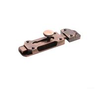 Loquet à pêne coulissant pour portail en bois, design sûr et élégant, construction en alliage de zinc (12,7 cm, rouge)