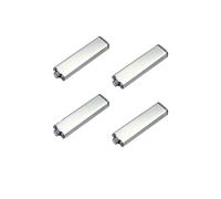 Loquet À Poussée Magnétique Durable En Acier Inoxydable 304, 4 Pièces, Avec Fonction De Fermeture Douce Et Libération Tactile For Ouvrir Le Matériel L'armoire(Silver)