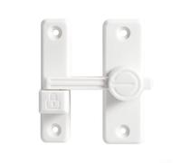 Loquet à rabat pour portes coulissantes de grange avec butées précises à 90 degrés permettant un engagement vertical ou horizontal sur les portes d'armoire de salle de bain