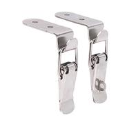 Loquet à ressort, Loquet à bascule bouche de canard 90 degrés en acier inoxydable, paquet 2/4 pièces 108x25mm(2pcs)