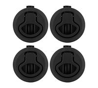 Loquet à tirette affleurant, 61mm/2.4in Marine loquet à tirette affleurante serrure à anneau rond matériel d'armoire de bateau pour trappes Yachts RVs