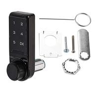 Loquet avec Verrou a Code, Verrou Porte en Alliage de Zinc Noir Clavier Tactile Mot de Passe clé Serrure d'accès numérique Armoire de sécurité électronique casier codé Bouton(L = 30mm)