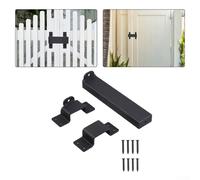 Loquet coulissant de sécurité robuste de 19,1 cm avec trou de cadenas, réglable pour porte, armoire, tiroir, acier forgé, étanche, antirouille