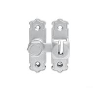 Loquet coulissant en alliage d'aluminium pour portes de grange - Verrou rotatif à 360 degrés - Plusieurs options de montage - Noir, argent, or, blanc, gris - Convient aux portes intérieures en bois de
