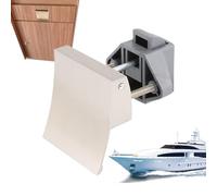 Loquet d'armoire à bouton-poussoir marin | Serrure de porte de yacht sans clé - Loquet de porte d'armoire pour meubles de cuisine, chambre à coucher, placard de camping-car
