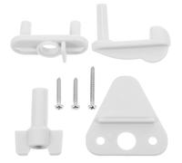 Loquet de Bateau Blanc Abs pour Yacht et Camping-car, Montage Rapide | Cadres 1 Po et 1-1/4 Po, Charnière Droite ou Gauche, Design Épuré
