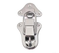 Loquet de Boîte 95mm Acier pour Cadenas | Fer massif, finition argentée, trou pour cadenas, 95x52mm, pour idéal caisses outils