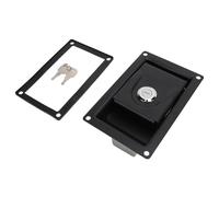 Loquet de Boîte à Outils de Camion CRS 170 X 110 Mm, Serrure à Poignée à Palette pour Porte D'armoire de Camping-car à Montage encastré avec Joint de Clés pour Caravane et Véhicule