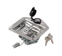 Loquet de boîte à outils multifonction en acier inoxydable avec serrure et poignée en T pour une utilisation sur les camping-cars, camions, remorques et véhicules utilitaires