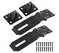 Loquet de Cadenas Agrafe en Acier Inoxydable de Sécurité, 2Pcs Cadenas en Acier Inoxydable Porte Fermoir Moraillon avec Vis Pour Portes de Garde - robe, Tiroirs, Portes en Bois