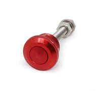 Loquet de capot à dégagement rapide de 22 mm pour voitures - Serrure de capot en alliage d'aluminium avec vis en acier inoxydable, design compact 6 x 2 cm, convient à la plupart des véhicules (rouge)