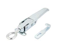 Loquet de Fixation à Boucle en Métal, Loquet Verrouillable pour Corps de Remorque de Camion, Loquet de Serrage avec Conception Exclusive et Loquet de sécurité à Ressort pour Une