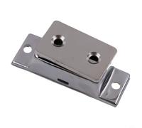 Loquet de placard magnétique en acier inoxydable pour cuisine, garde-manger et portes - Loquet de placard robuste 304 SS avec triple aimant puissant P