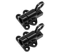 Loquet de Portail Autobloquant, Verrou de Portail en Alliage d'aluminium à Ressort, Serrure Automatique de Porte Fenêtre, Verrou à Boulon de Porte, 2 Pièces, Loquet à Anneau de