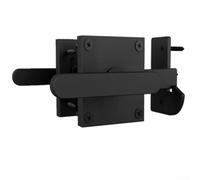Loquet de portail automatique double face, loquet de porte battante en aluminium robuste pour un accès facile et sécurité pour la cour, le bois, l'abri de jardin