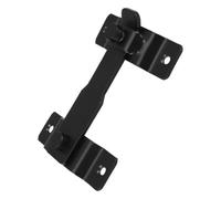 Loquet de Portail en Acier Inoxydable Renforcé, Verrou à Bascule | Protection Secondaire pour Portes Coulissantes, Abris et Portails Extérieurs, Espacement Ajustable, Finition Noire Polie