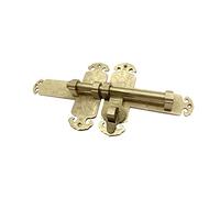 Loquet de portail extérieur robuste - Verrou coulissant en cuivre anti-oxydation solide pour jardin, grange, abri de jardin, sous-sol