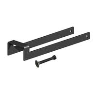 Loquet de portail robuste noir de 30,5 cm de large, 7,6 cm de large, pour écuries de chevaux, portails de grange et clôtures