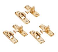 Loquet De Porte 90/180 Degree Flip Door Lock Slid Barn Bolts Home Security Sliding Doors Latch Small Gate(Gold-3pcs)