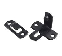 Loquet de porte à angle droit en acier inoxydable à 90 degrés, verrou coulissant pour portes en bois/métal/aluminium, matériel noir