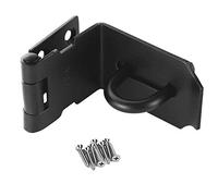 Loquet de porte à angle droit en acier inoxydable à 90 degrés, verrou de sécurité pour pousser/coulissante/grange, 2 mm d'épaisseur, finition noire mate