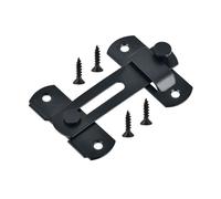 Loquet de porte à angle droit en acier inoxydable Le noir