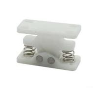 - Loquet de porte à double rouleau avec pince d'arrêt pour portes de camping-car, caravane et bateau - Support de porte en plastique robuste avec mécanisme de libération (1 pièce)