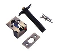 Loquet de porte à fermeture automatique, installation facile, chaîne de sécurité dissimulée