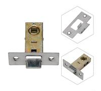 Loquet de porte à mortaise en alliage de zinc Design tubulaire plat pour applications intérieures (35 mm)