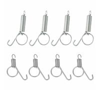 Loquet de porte à ressort pour cage à lapin, 8 crochets à ressort en acier multifonctionnels pour cages à oiseaux, cages d'animaux domestiques, lapin, chien, chat, perroquet, cochon d'Inde, lapin (7,5