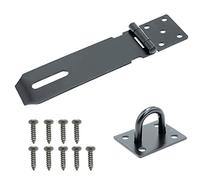 Loquet de porte avec cadenas en acier inoxydable de 12,7 cm, loquet de cadenas et agrafe pour abris de jardin, loquet de porte d'abri de jardin, loquet de sécurité à agrafe pour porte, fenêtre