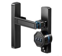 Loquet de porte avec combinaison à 3 chiffres pour grange et portes coulissantes, montage à 90 ou 180 degrés, matériau en alliage de zinc pour une utilisation à long terme