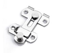 Loquet de porte coulissant à 180°, style vintage, for armoires et clôtures, avec quincaillerie incluse.(Sliver,Short)