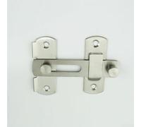 Loquet de porte coulissant en acier inoxydable avec vis pour porte de sécurité domestique - Verrou fiable pour une utilisation durable