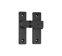 Loquet de porte coulissante avec verrou poussoir en alliage de zinc pour une sécurité accrue, conçu pour éviter les entrées forcées et ajouter un style vintage aux portes (noir 2)