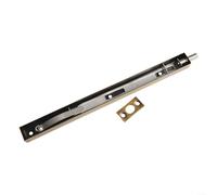 Loquet de porte coulissante en acier inoxydable, 25,4 cm, robuste avec boucle de protection antivol pour portes en bois, métal et verre, bronze argenté noir (25,4 cm - bronze jaune)
