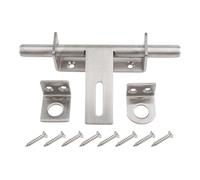 Loquet de porte coulissante en acier inoxydable épais de 170 mm avec trou de cadenas, loquets de porte intérieure, finition brossée