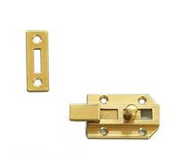 Loquet de porte coulissante en laiton 1 pièce - Sécurisez votre maison avec une serrure haut de gamme(Copper bright,4cm)